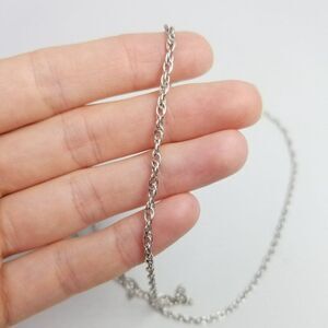 Vintage ACO Sterling Silver Chain Necklace, Nice Length, Unisex, Etate